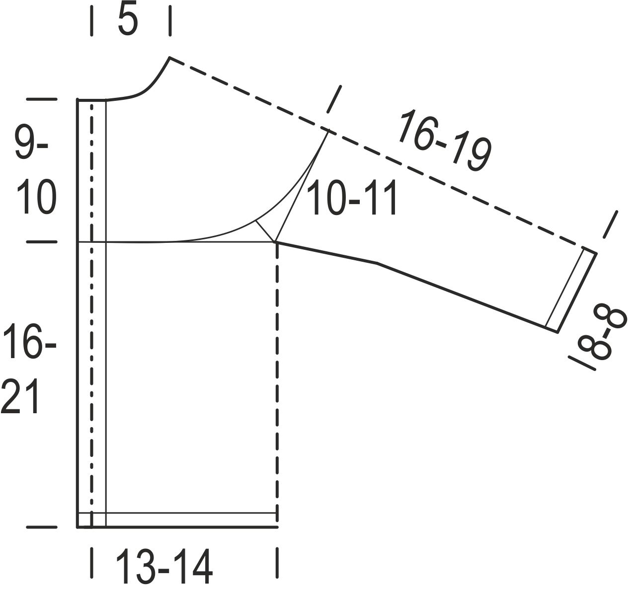 Vauvan pitsineulenuttu Instruction 1