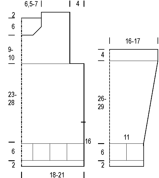 Tytön virkattu tunika Instruction 1