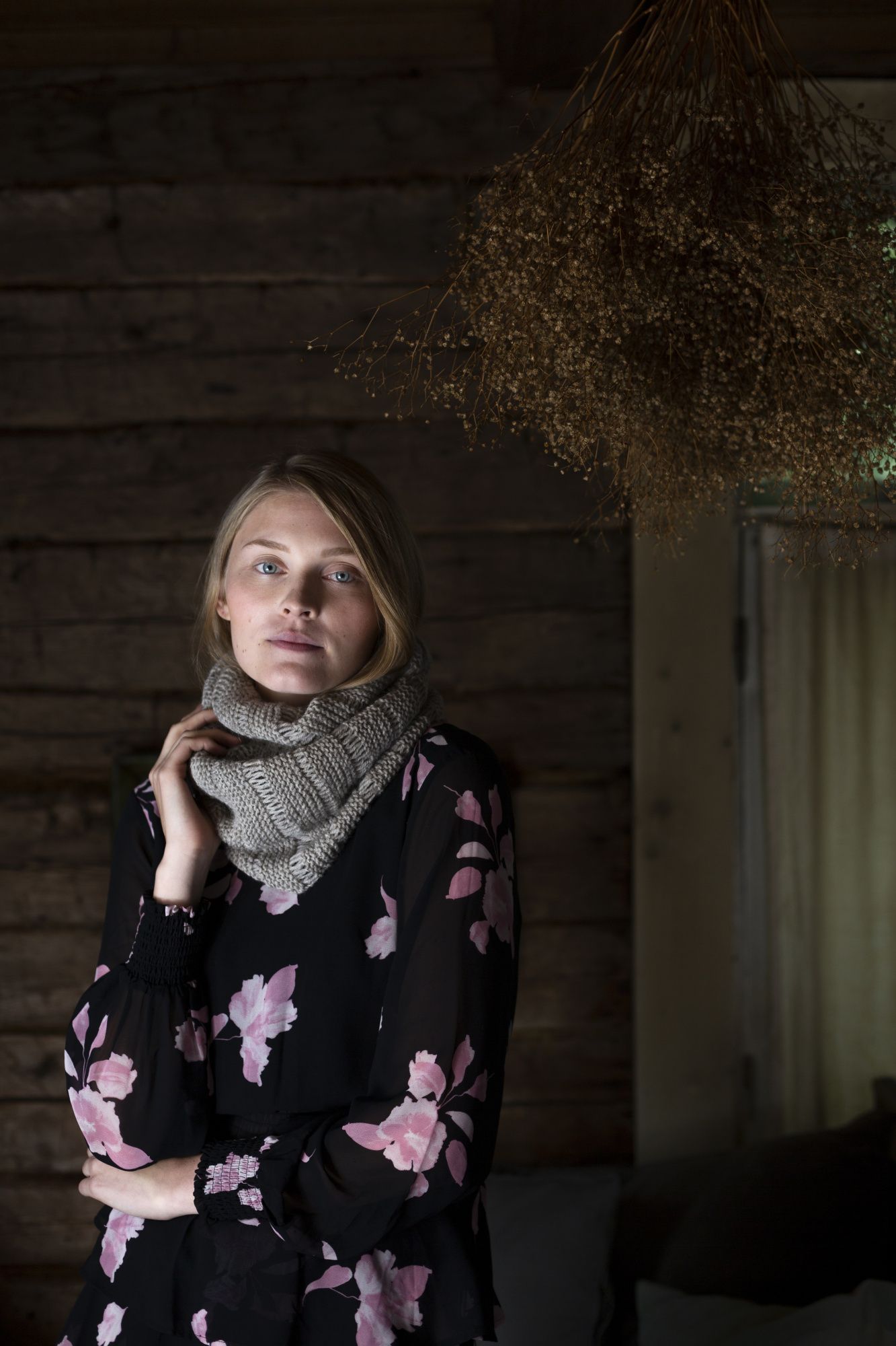 Knitted cowl Novita Nordic Wool Example 1