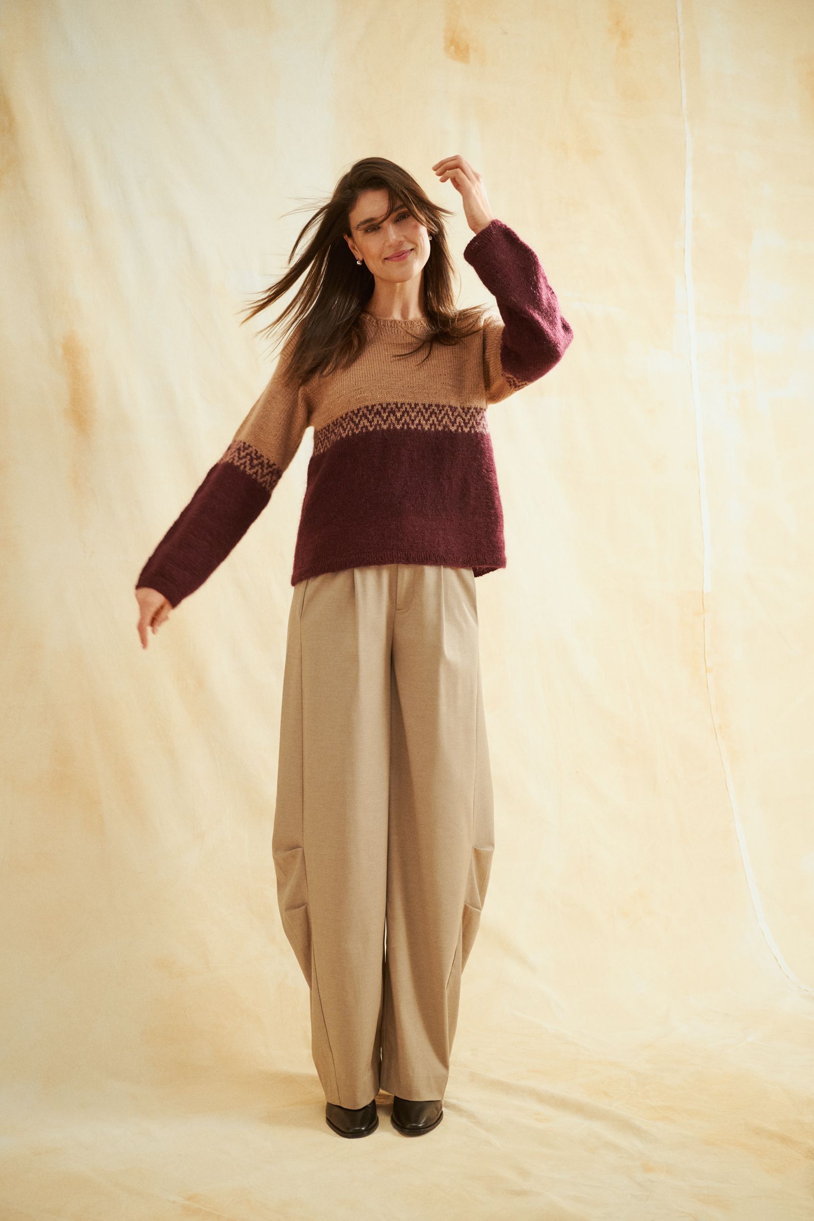 Novita x Laine 4ply & Edith: Nuance Sweater Example 2