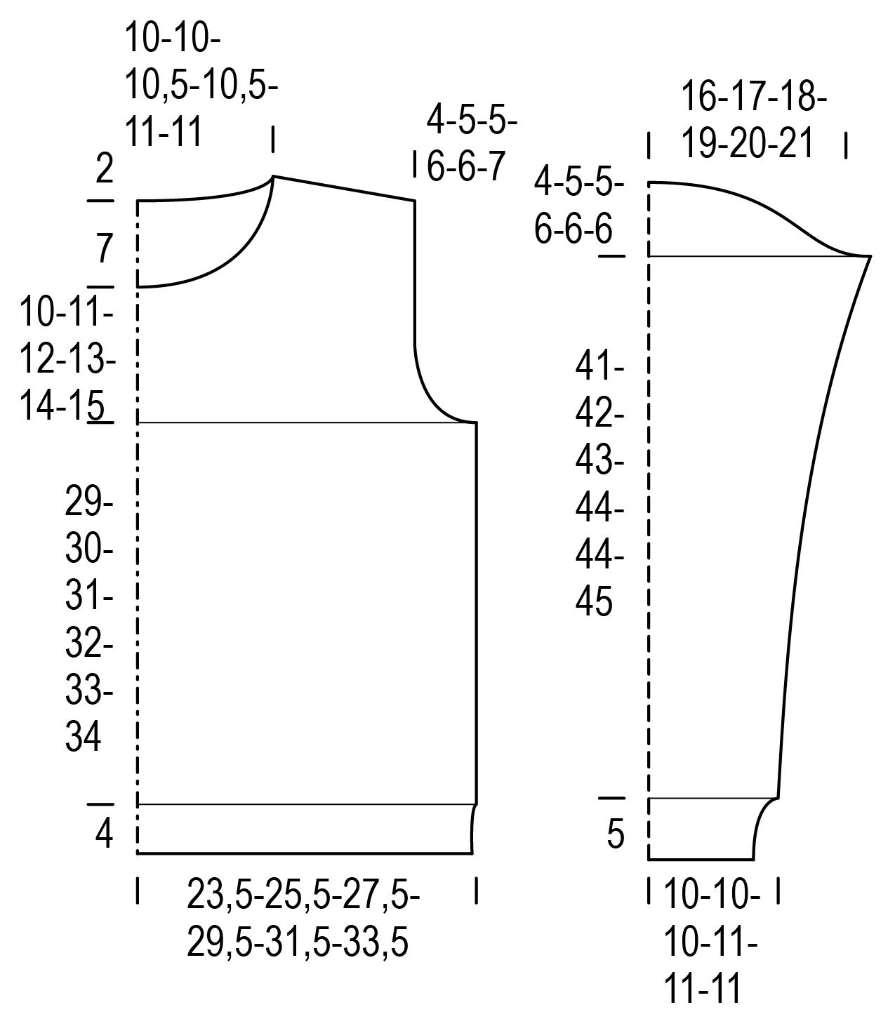 Eeva - strukturstickad tröja Instruction 1