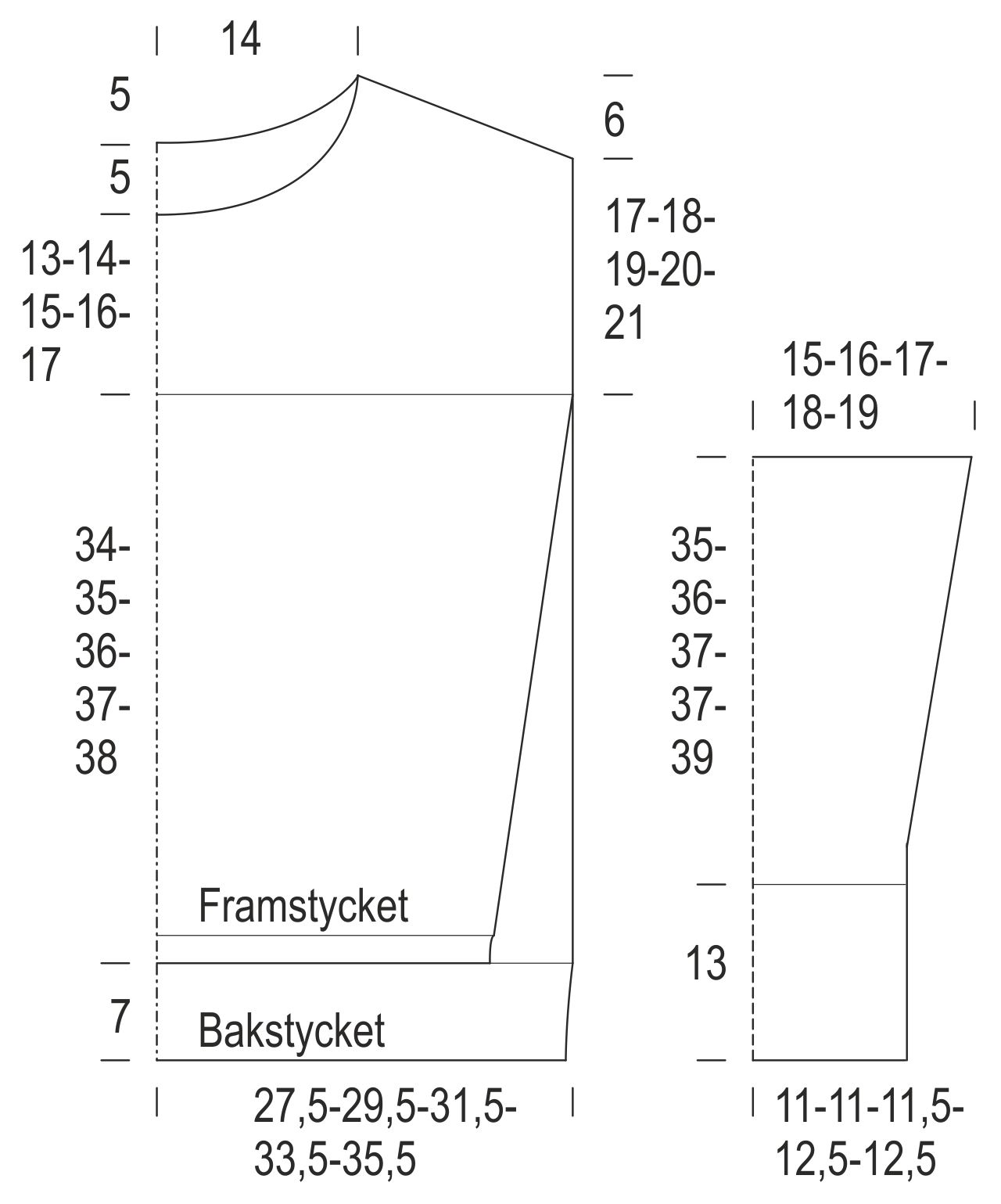 Stickad damtröja Novita 7 Bröder (Vår 2016) Instruction 2