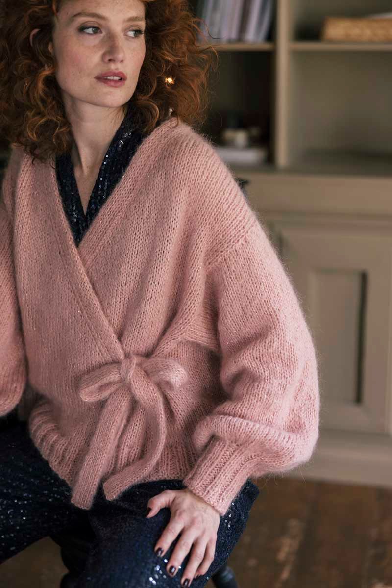 Kimalle Wrap Cardigan Example 1