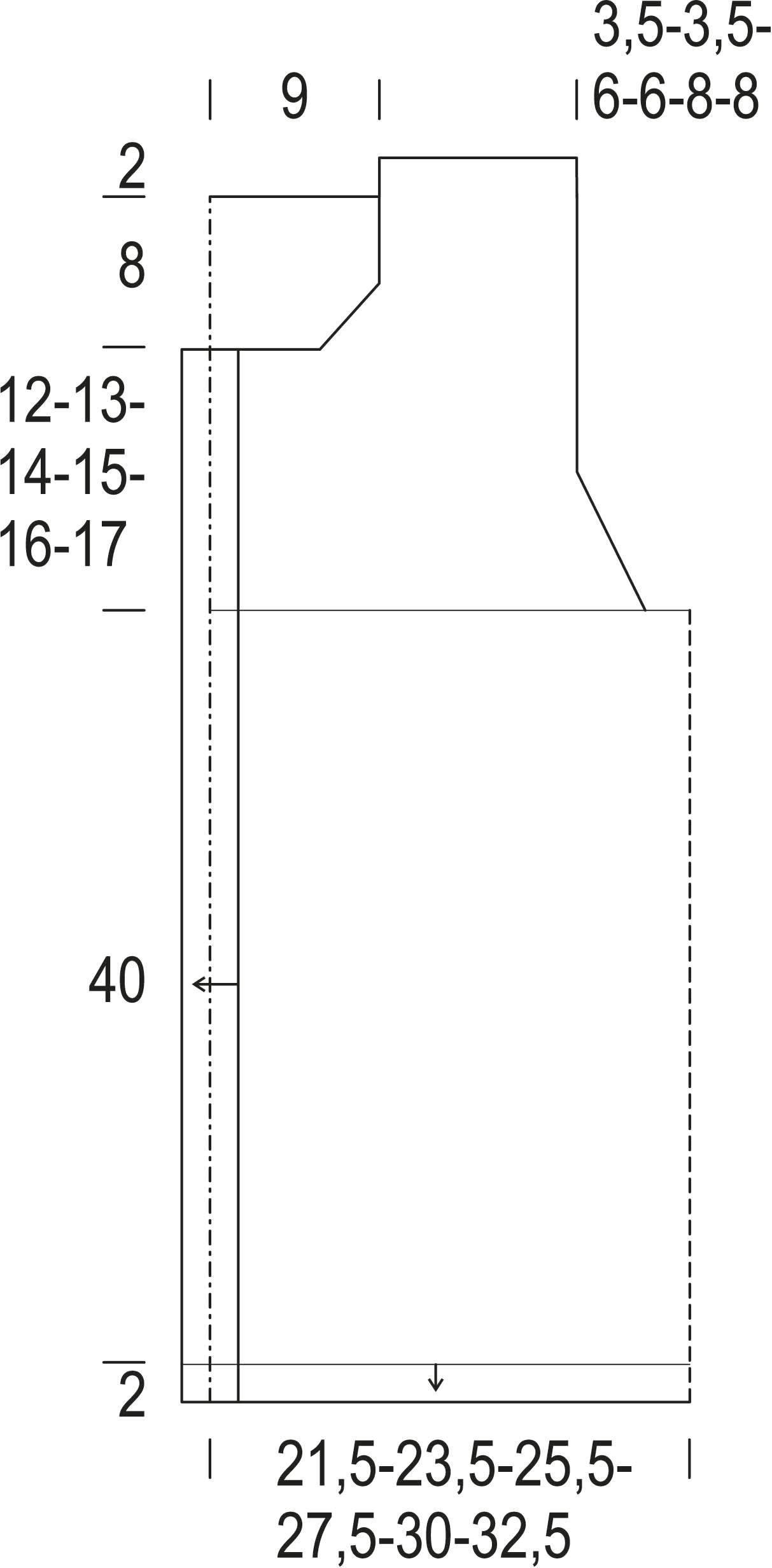 Sydämessäni- virkattu liivi Instruction 1