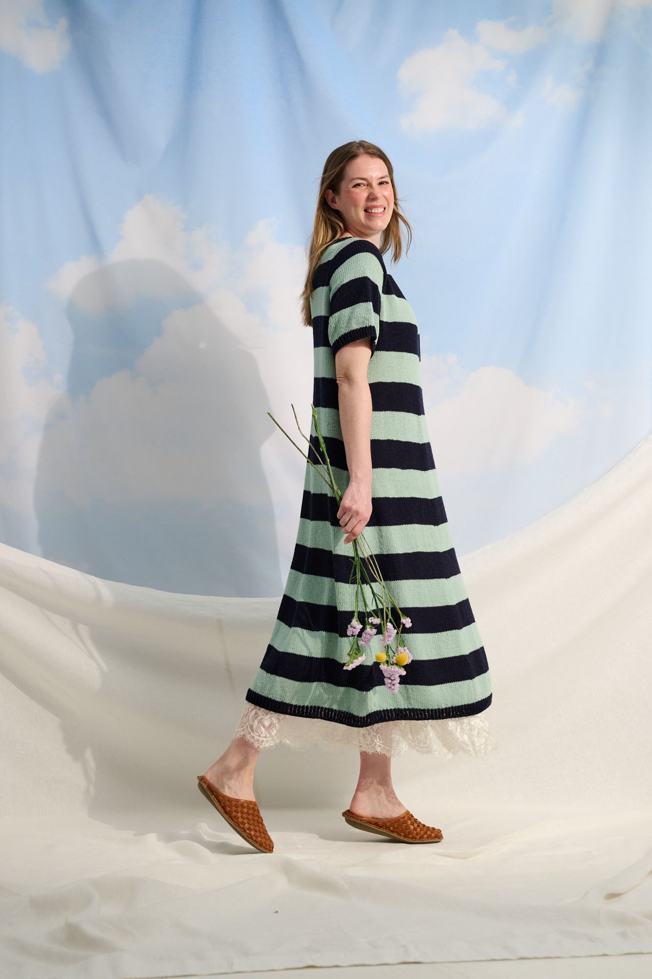 Suvisointu-KAL Short sleeve knit midi dress