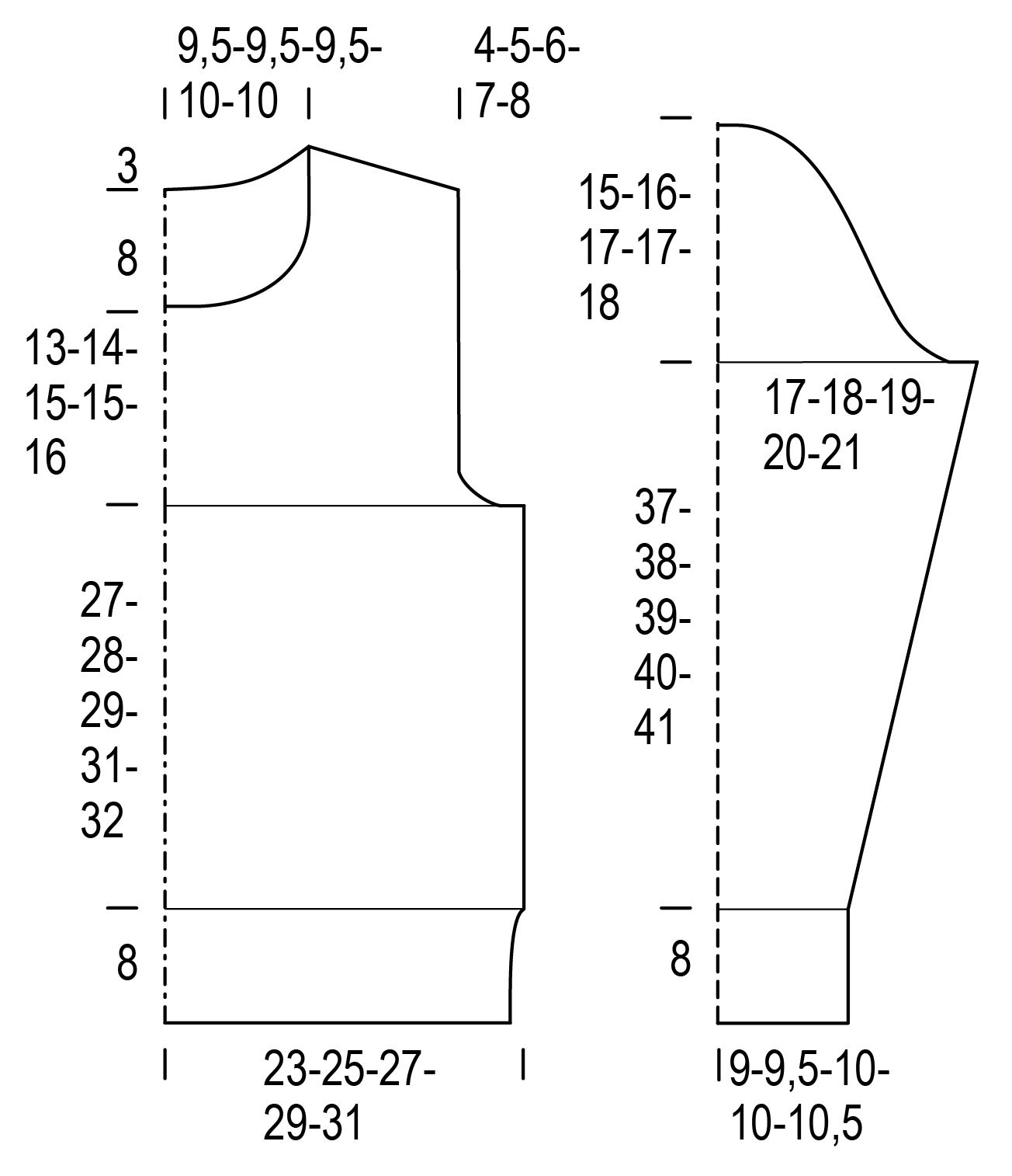 Svampskogen - stickad tröja Instruction 1