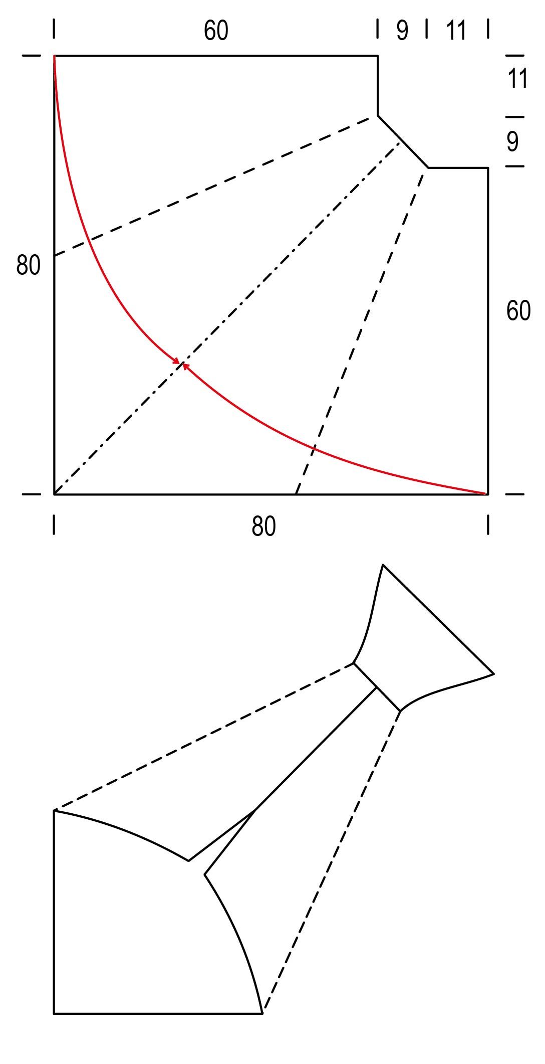 Virkattu Merenneito-peitto Instruction 1