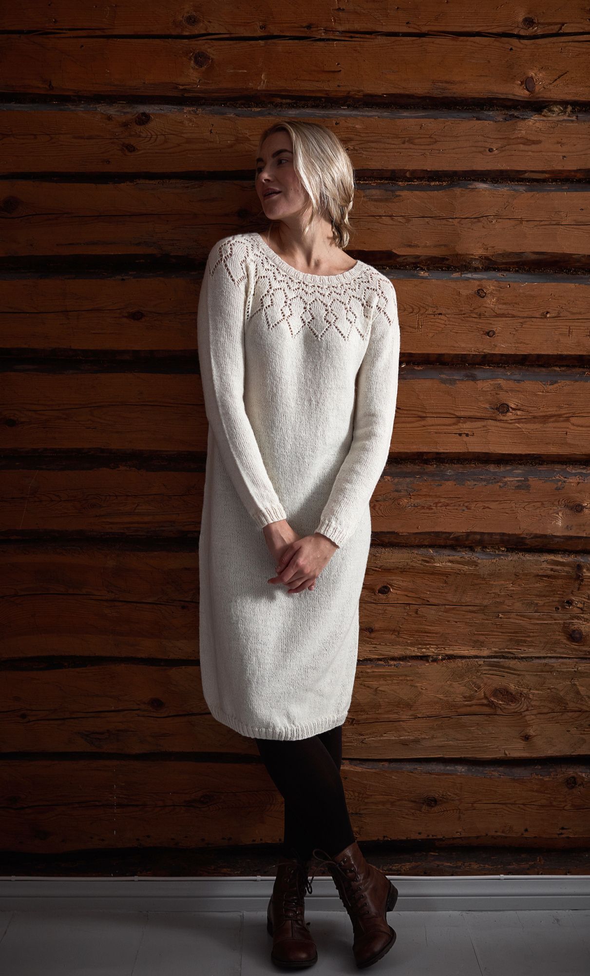 Women's knitted dress Novita Venla Example 2