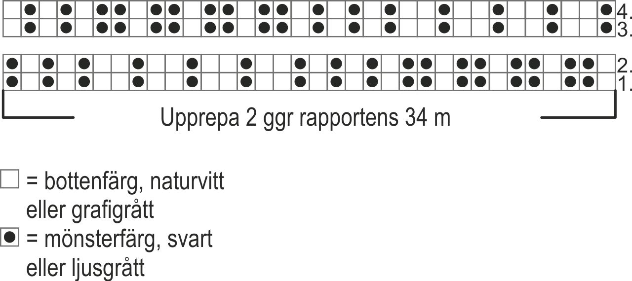 Sockor med lodräta ränder Instruction 2