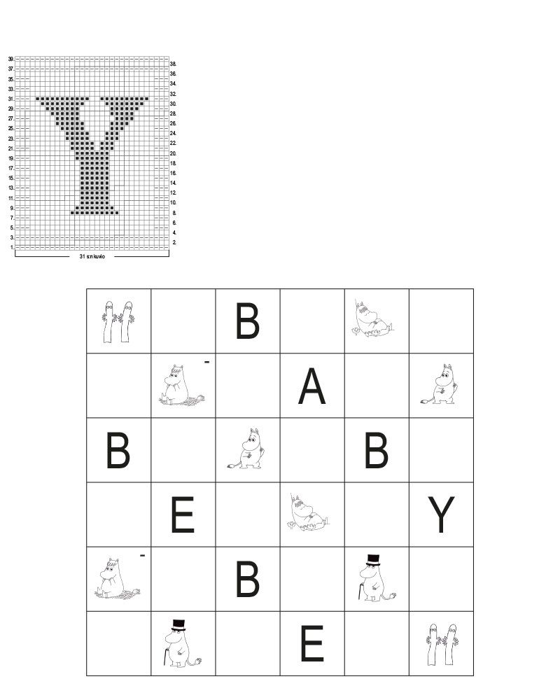 Novita Huviretki: Muumien päiväuni -torkkupeitto Instruction 2