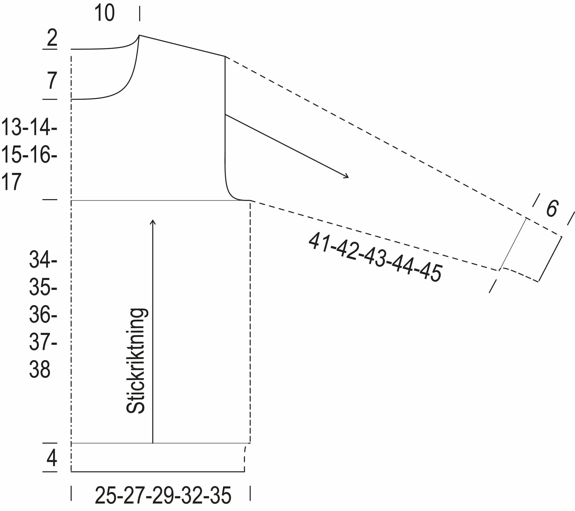 Riktning – tröjan Instruction 1