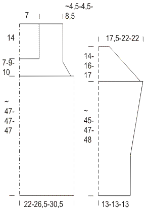 Virkattu tunika Novita Nalle (arkistomalli) Instruction 1