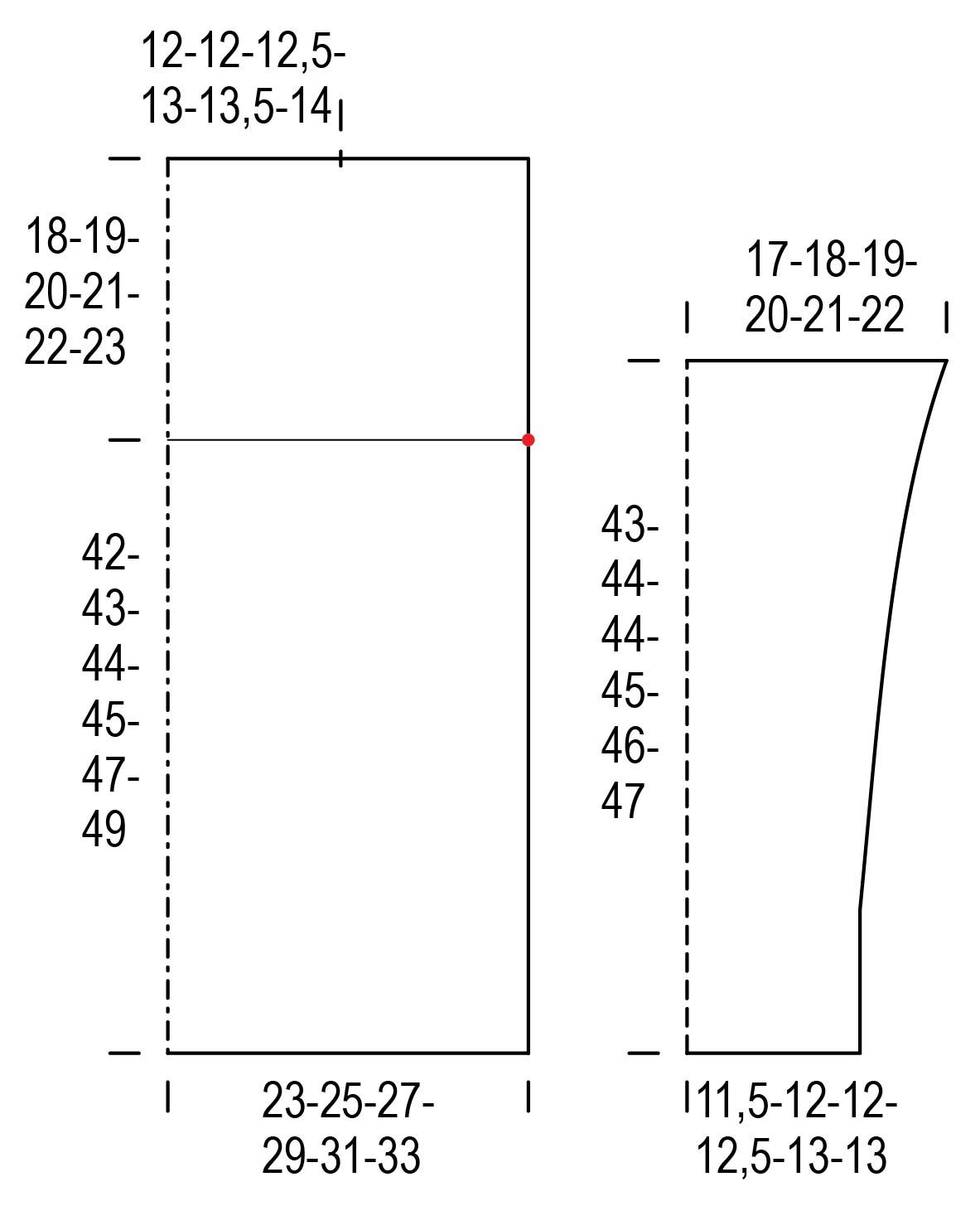 Naisen neulepusero Novita Soma (Kevät 2019) Instruction 1