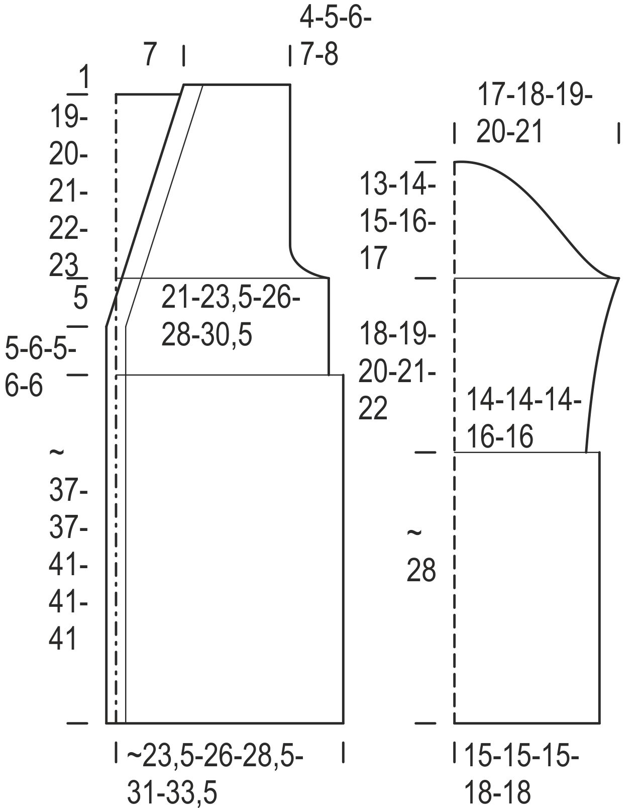 Naisen pitsineuletakki Novita 7 Veljestä (7 Veljestä 2012, malli 32) Instruction 1