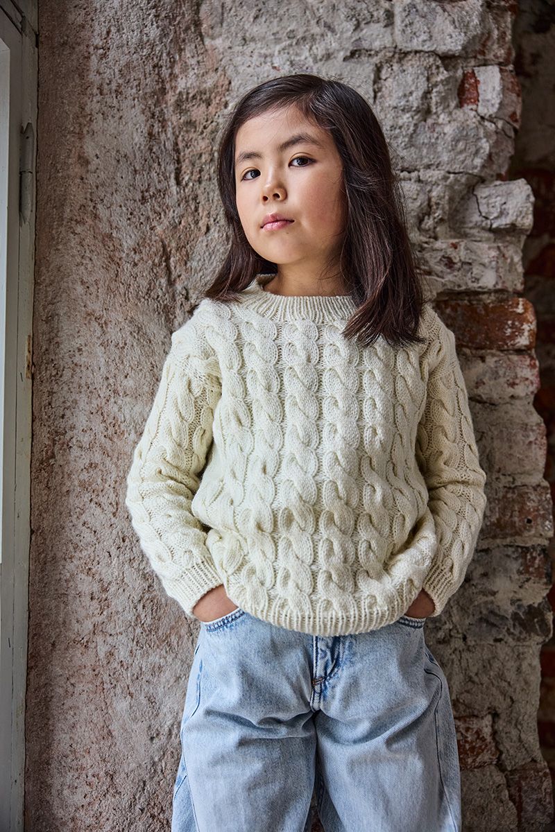 Novita Essentials: Sirena Cable Sweater Mini​ Example 4