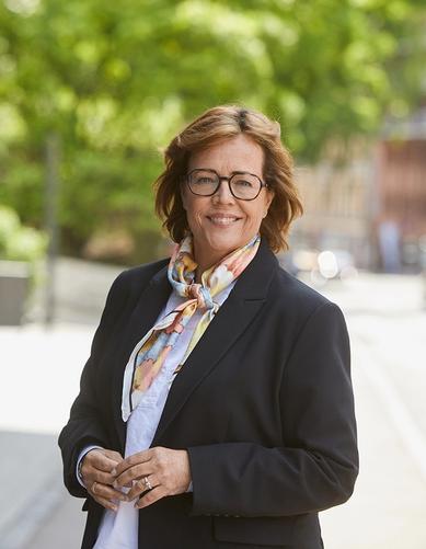 Portrait of Birgitte Olafsen, Secretary General of the Norwegian Association of Researchers