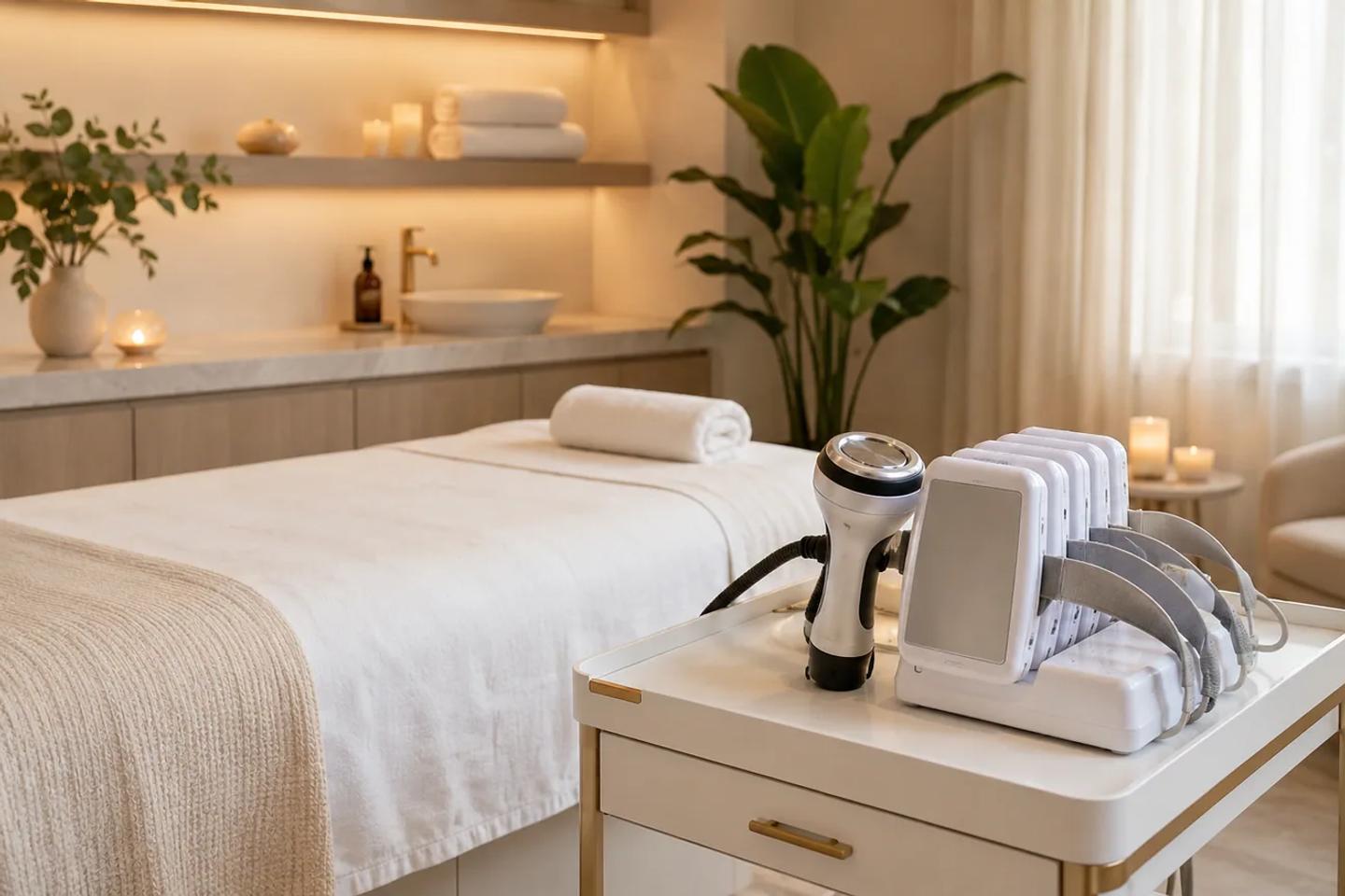 Laser lipolysis and cavitation equipment for stubborn body zones in Lithia FL