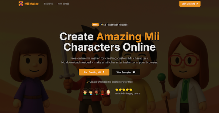 image of Mii Maker Online