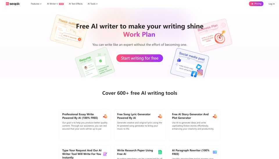 image of Seapik AI Writer