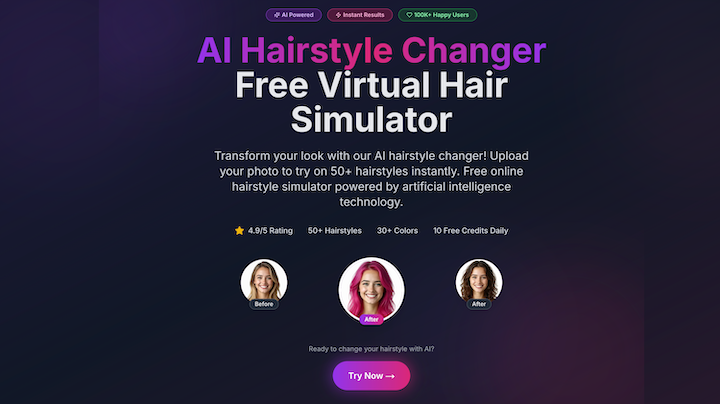 image of AI Hairstyle Changer