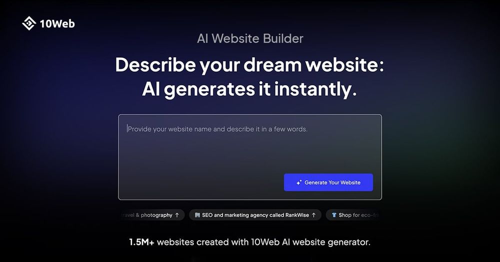 image of 10Web AI Website Builder