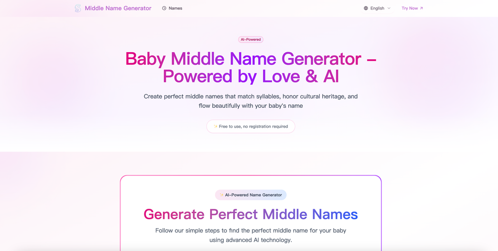 image of Middle Name Generator