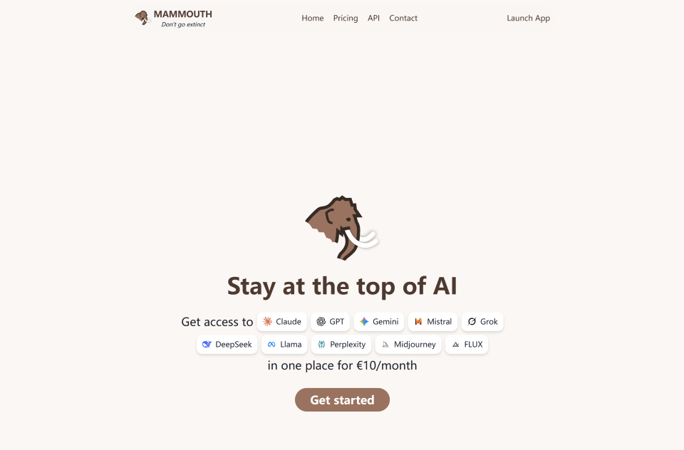 image of Mammouth AI