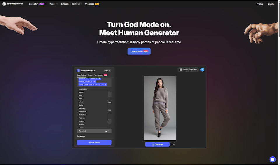 Image for Human Genetator