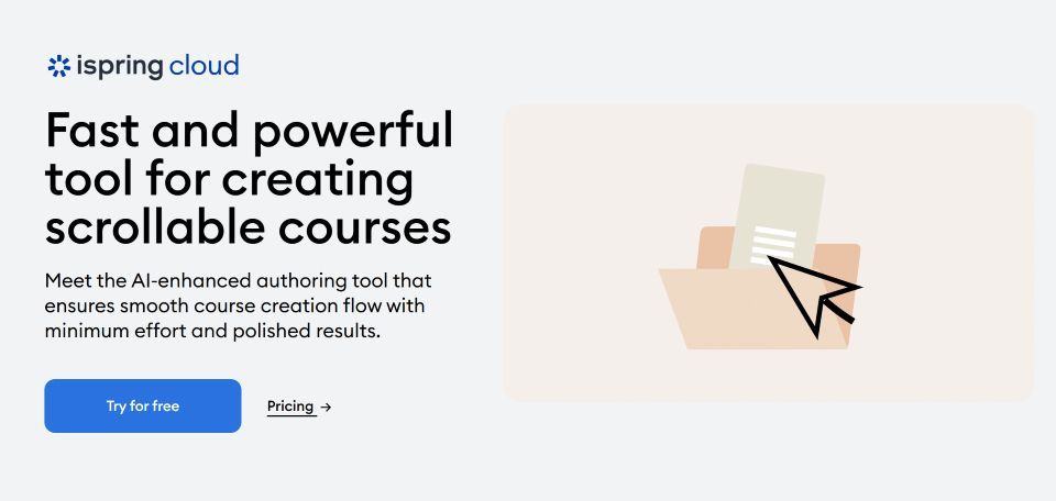 image of iSpring Online Training Software