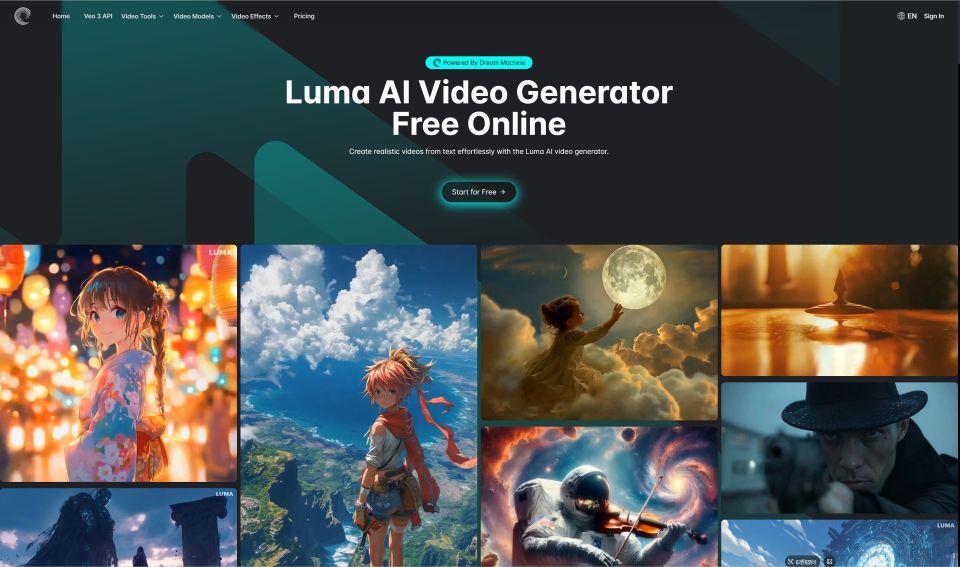 image of Luma AI Video Generator