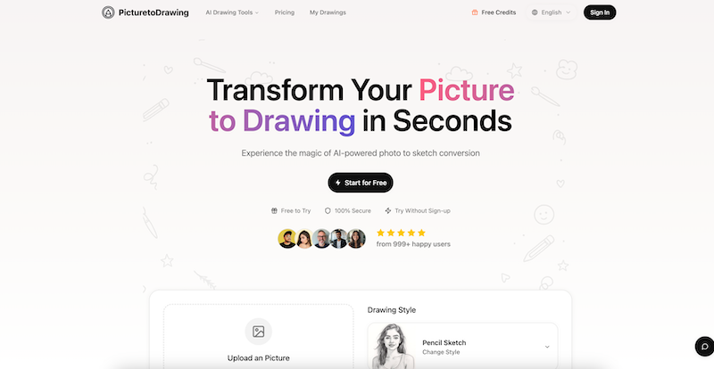 image of Picture to Drawing AI