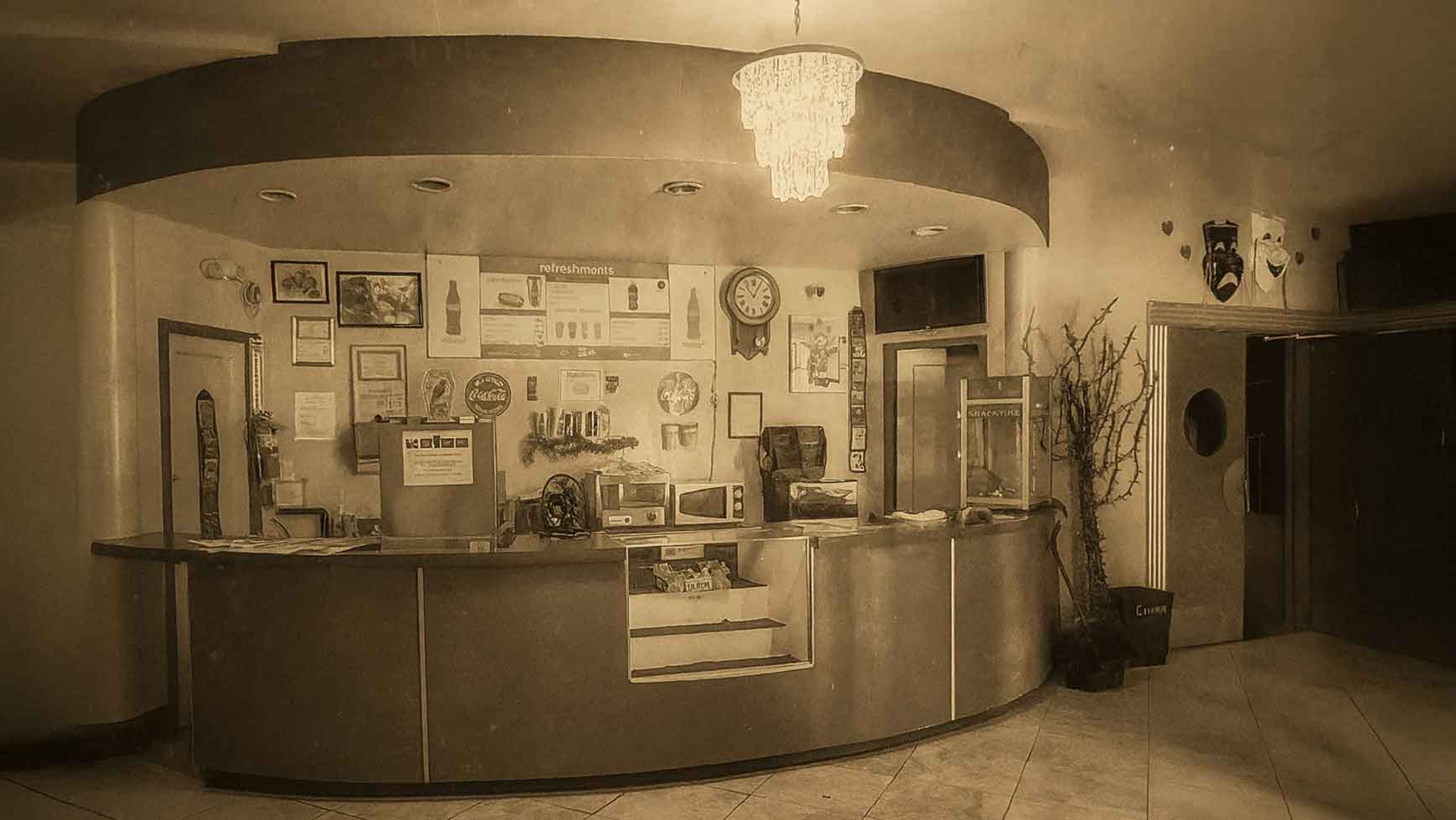 The original Colonial Theater concessions stand