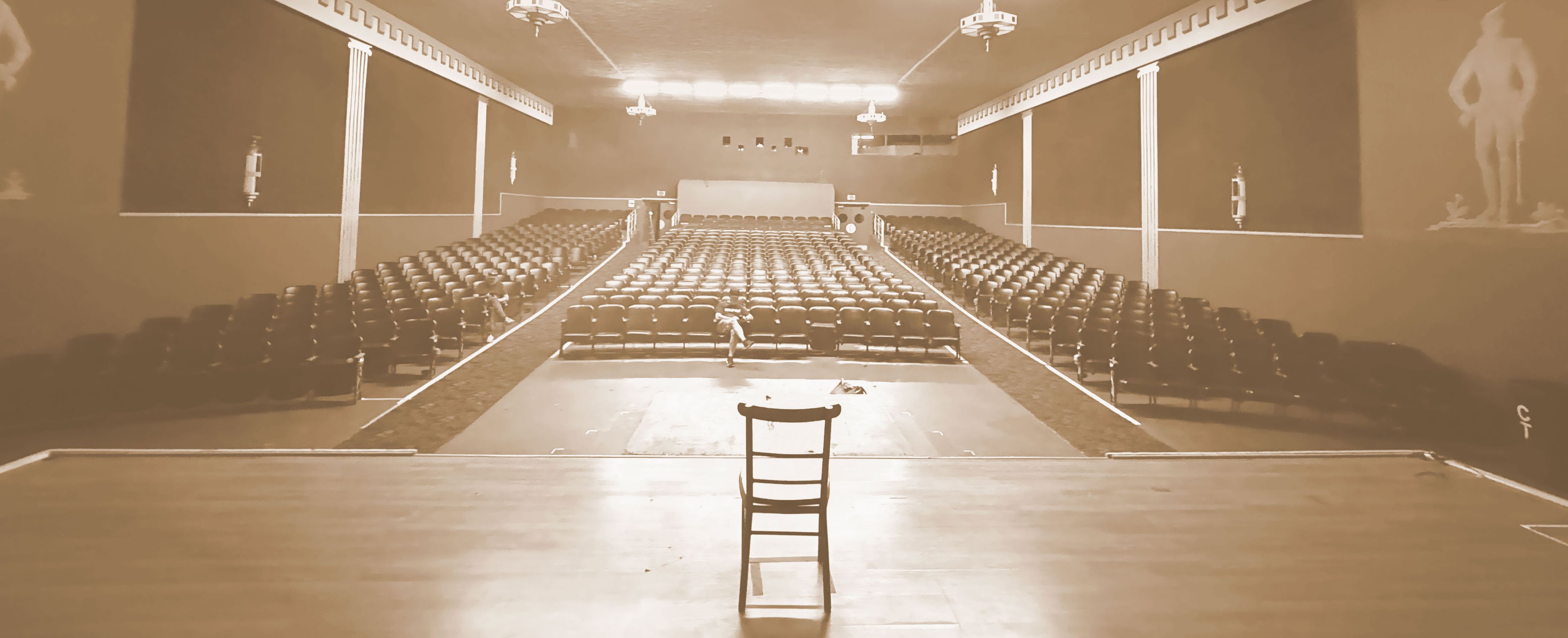 an empty theater