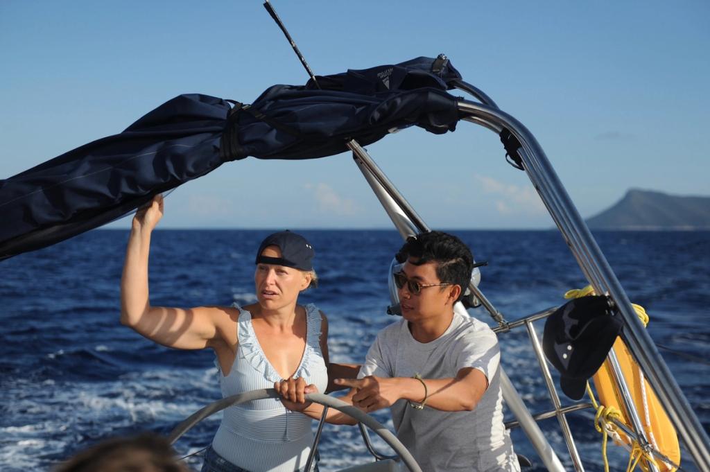 Sailors concerned, identifying wind changes.