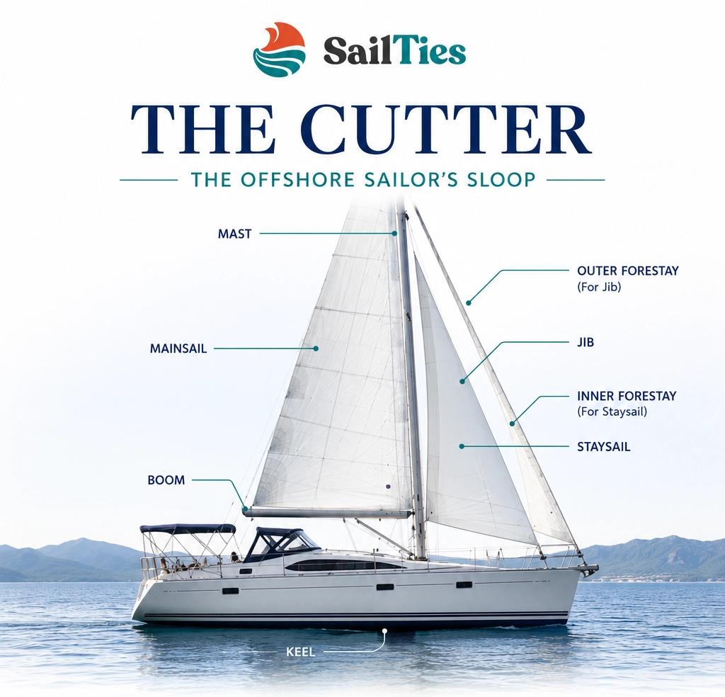 sailboat the cutter infographic