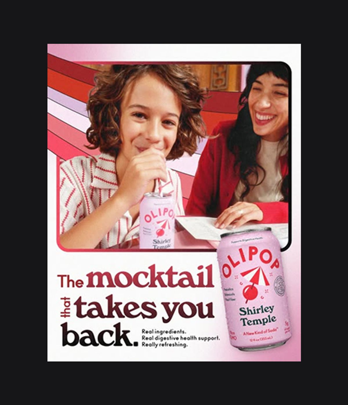 OLIPOP — "The Mocktail That Takes You Back" Shirley Temple Static