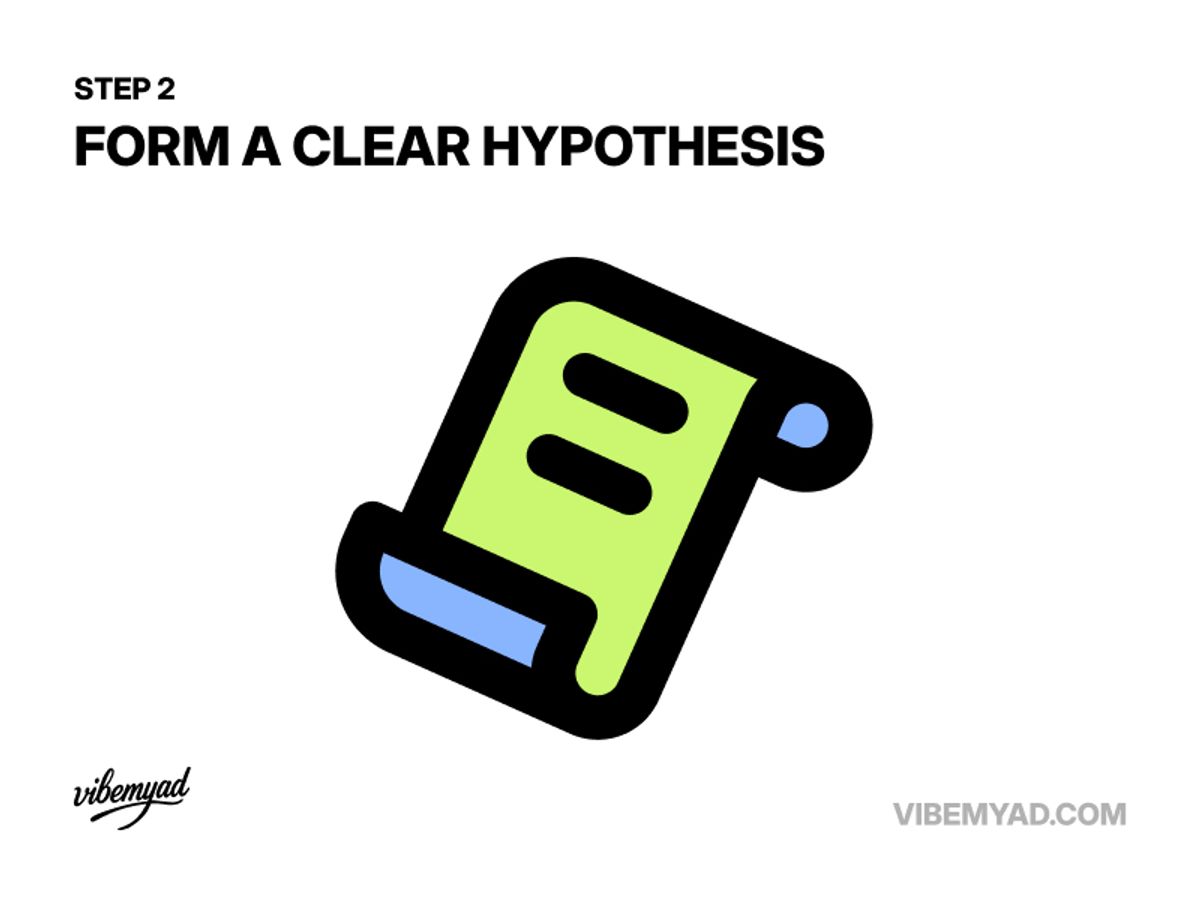 Form a clear hypothesis