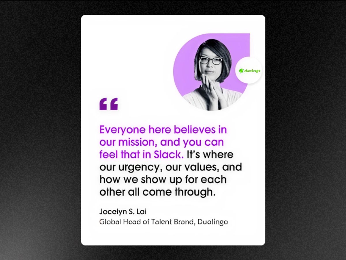 Slack X Duolingo Quote Cards