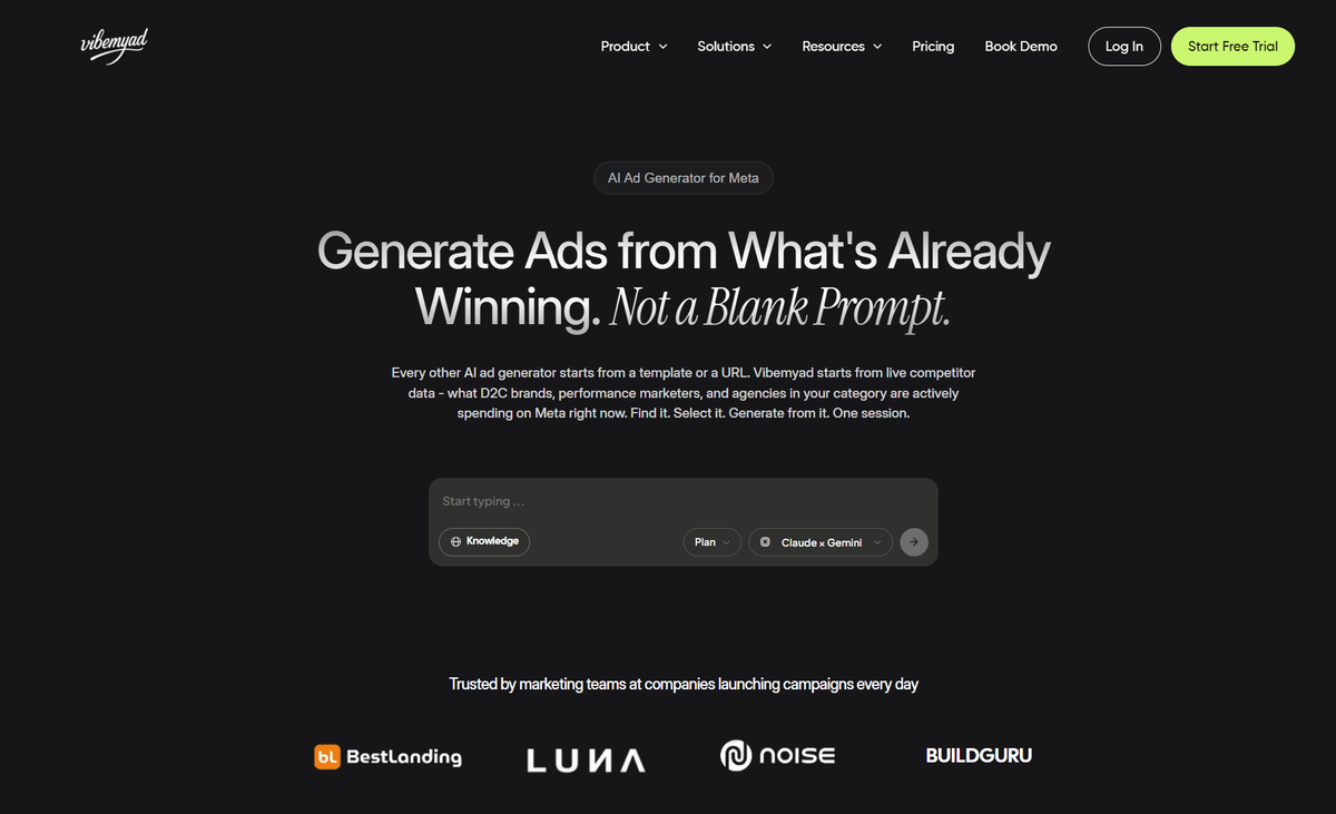 Generate Food Ads with Vibemyad