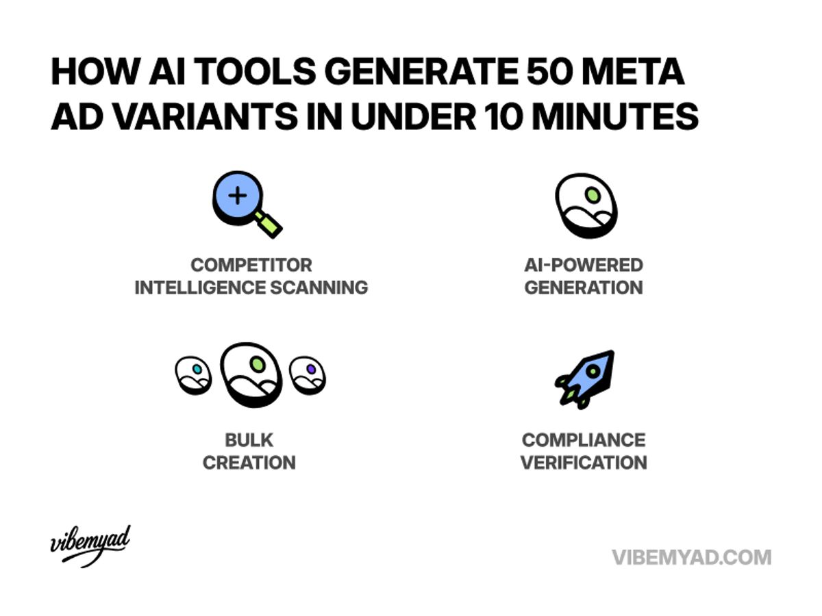 How AI Tools Generate 50 Meta Ad Variants in Under 10 Minutes