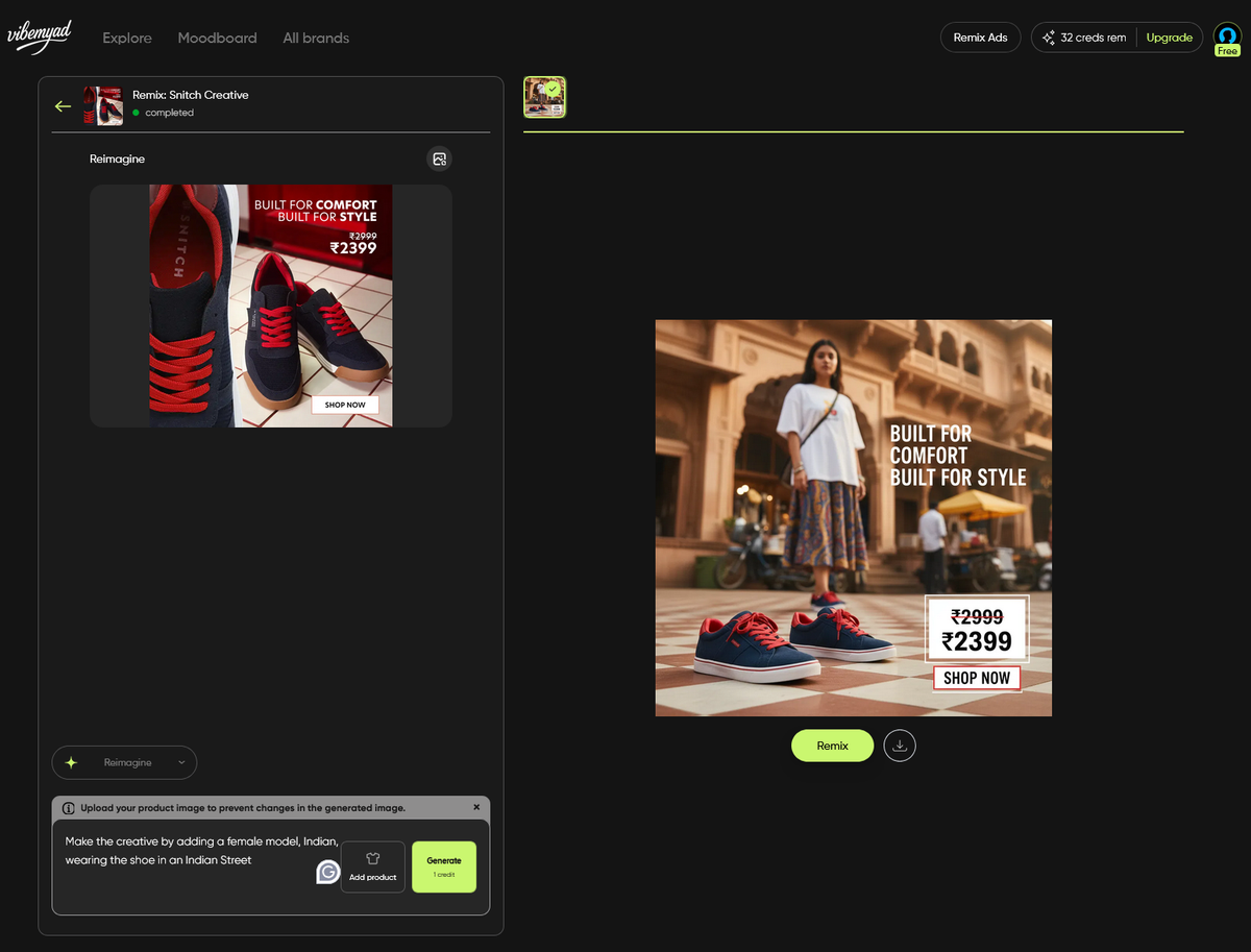 AI ad generator dashboard showing how to create ads for Facebook in 60 seconds with automated design and copy
