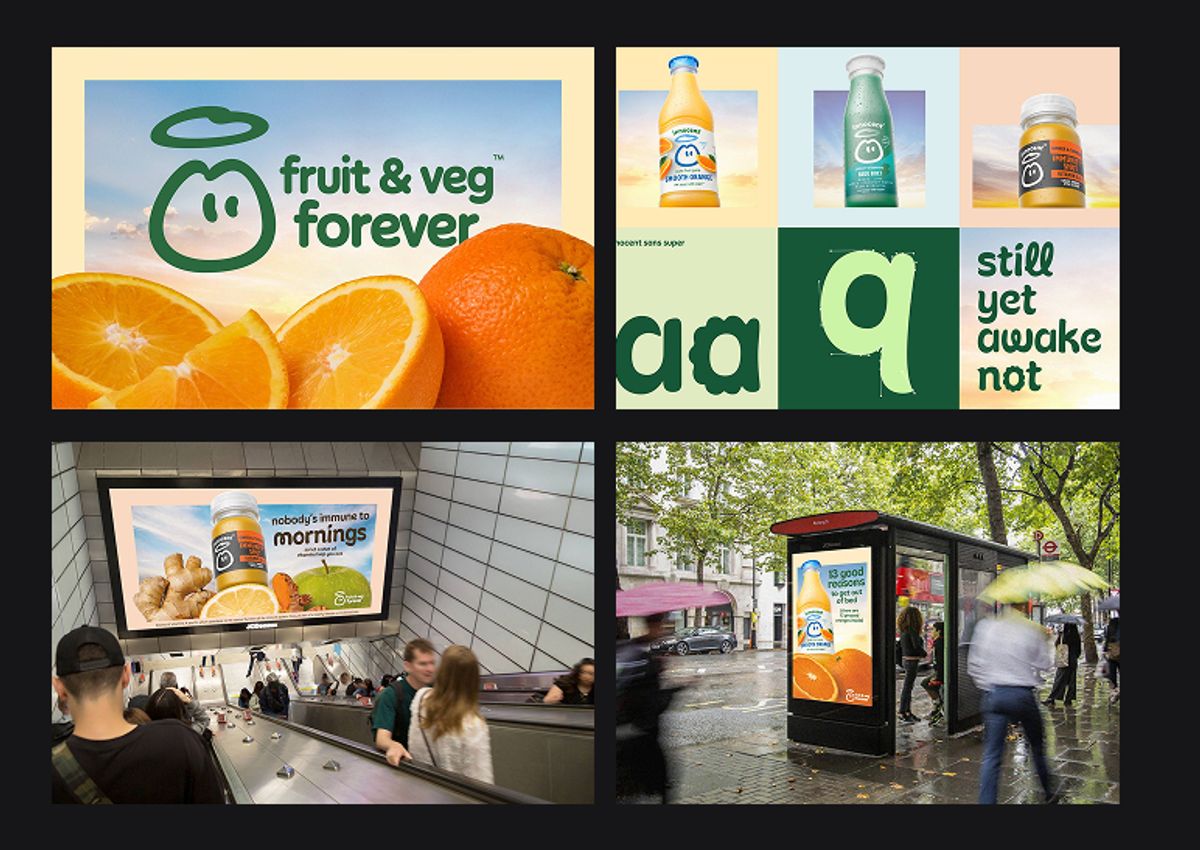 Innocent Drinks — "fruit & veg forever" Brand Identity Campaign