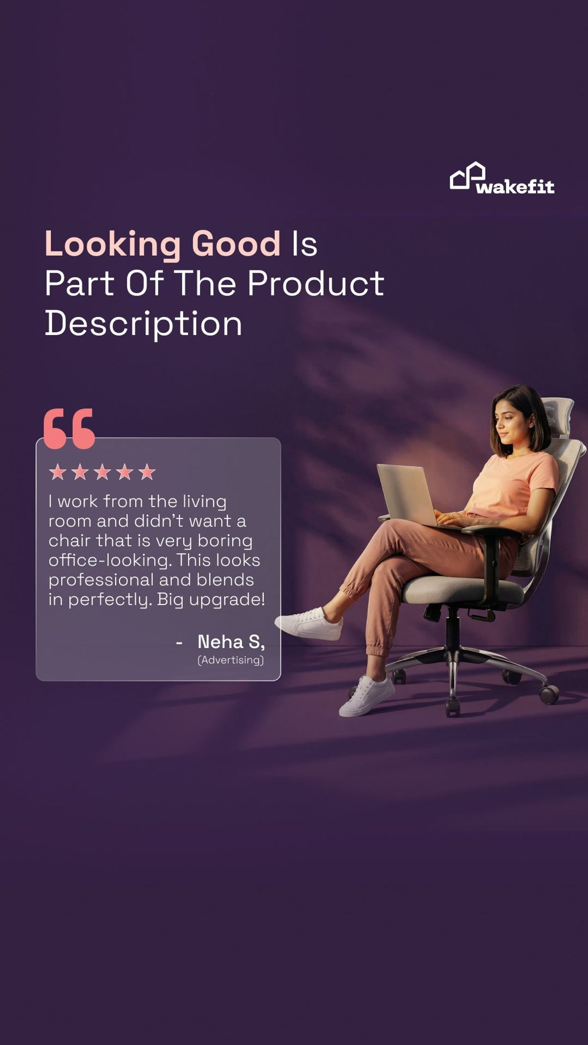 Wakefit chair review about room styling