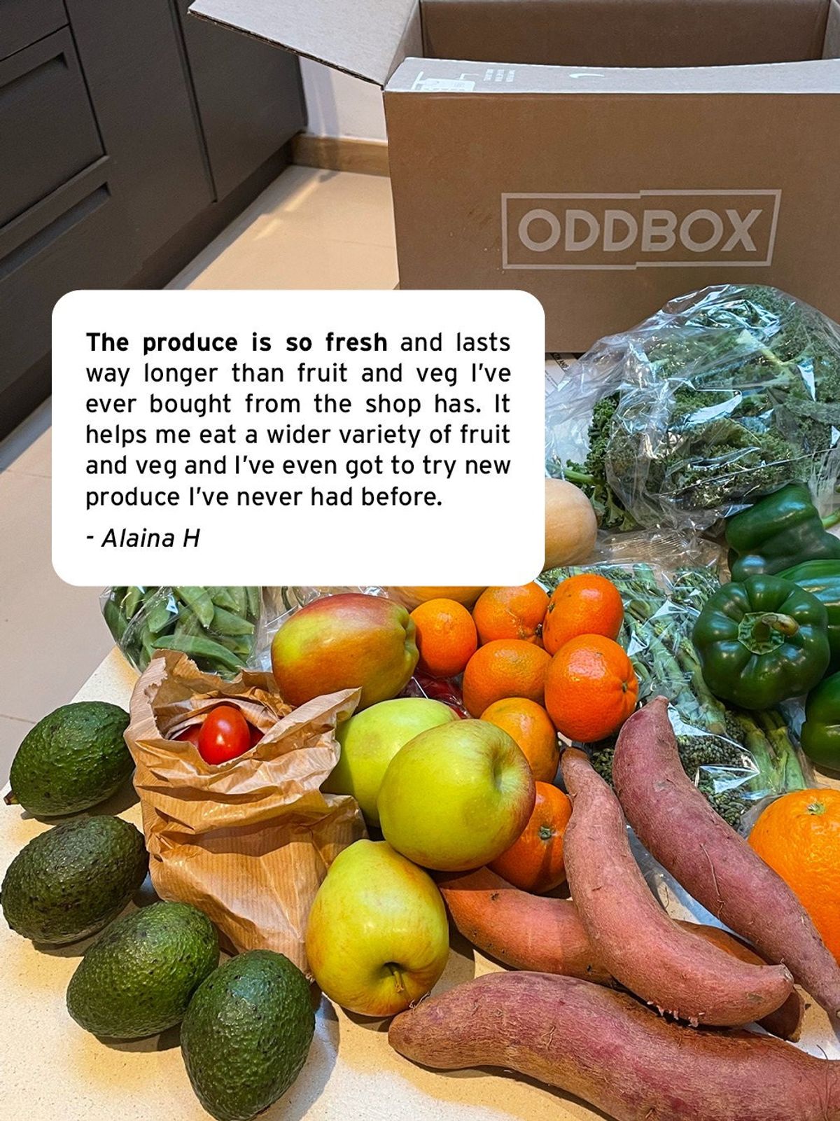 Oddbox produce box and freshness review