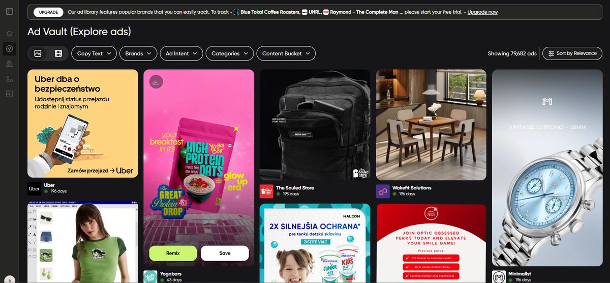 Identify ads in Ad Vault