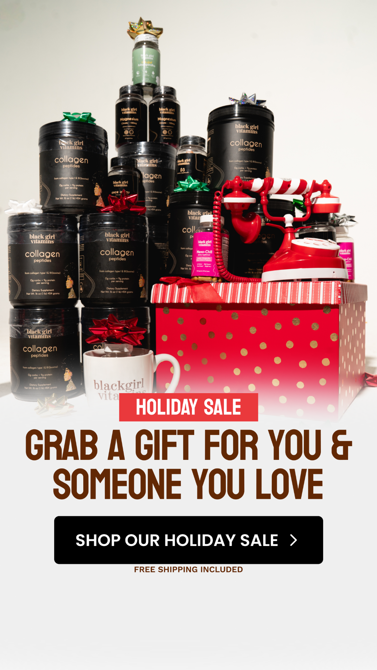 Black Girl Vitamins: include the shopper in the gifting message. Buying for yourself and someone else creative.