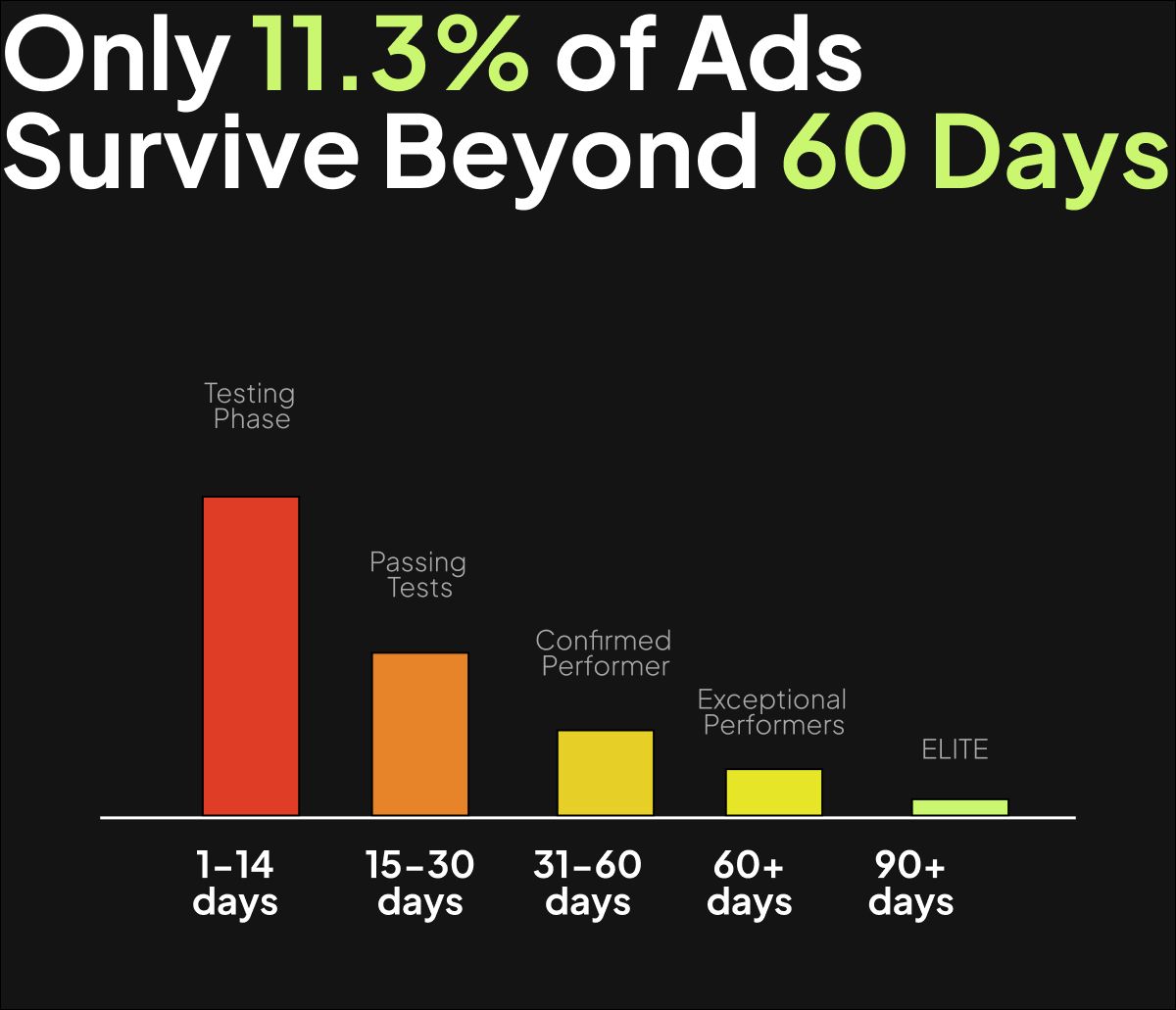 Ad Longevity Distribution Chart