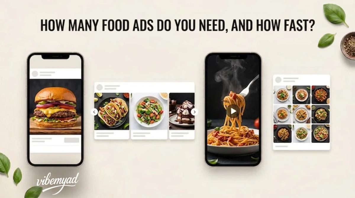 How Many Food Ads Do You Need, And How Fast?