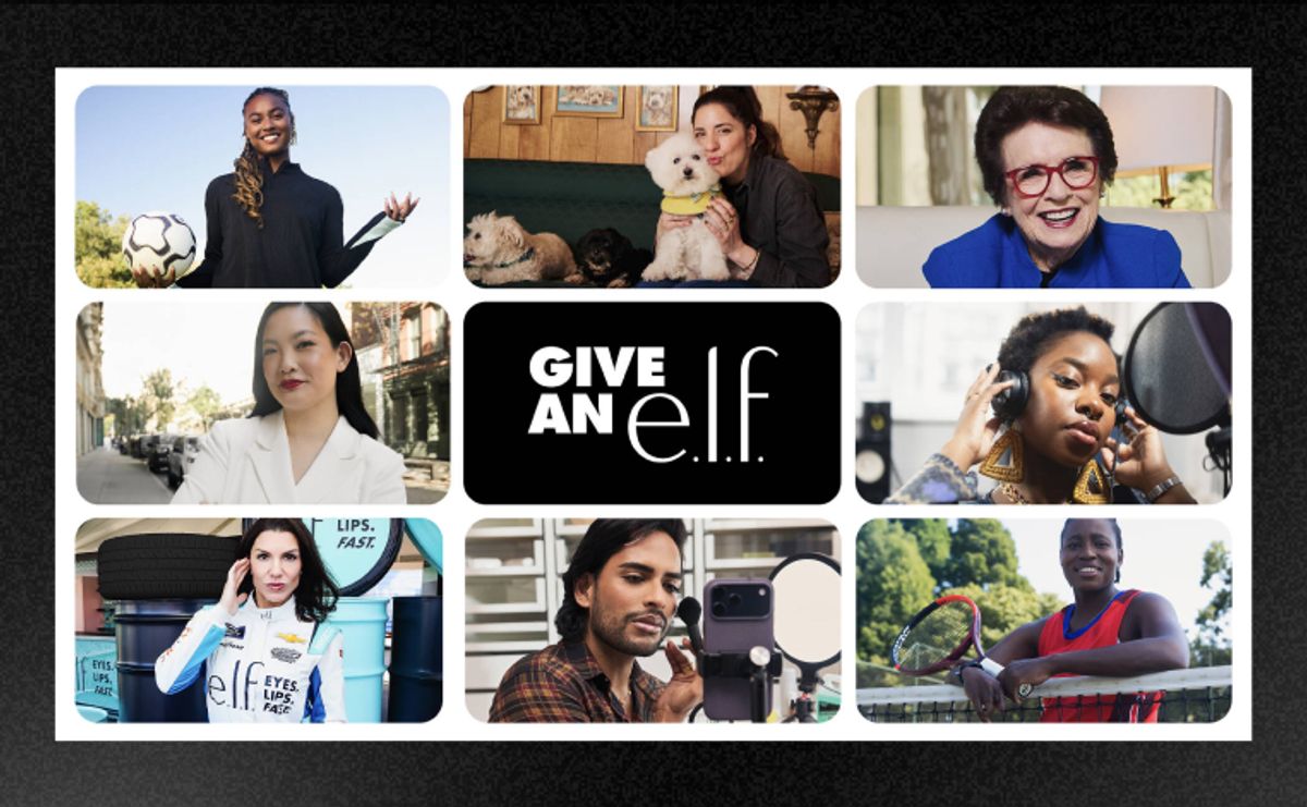 e.l.f. Cosmetics — "Give an e.l.f." Typography Campaign