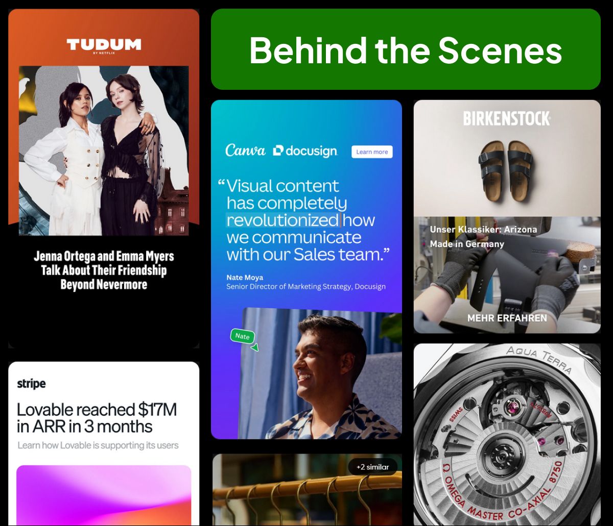 Behind the Scenes Content Bucket and its Examples
